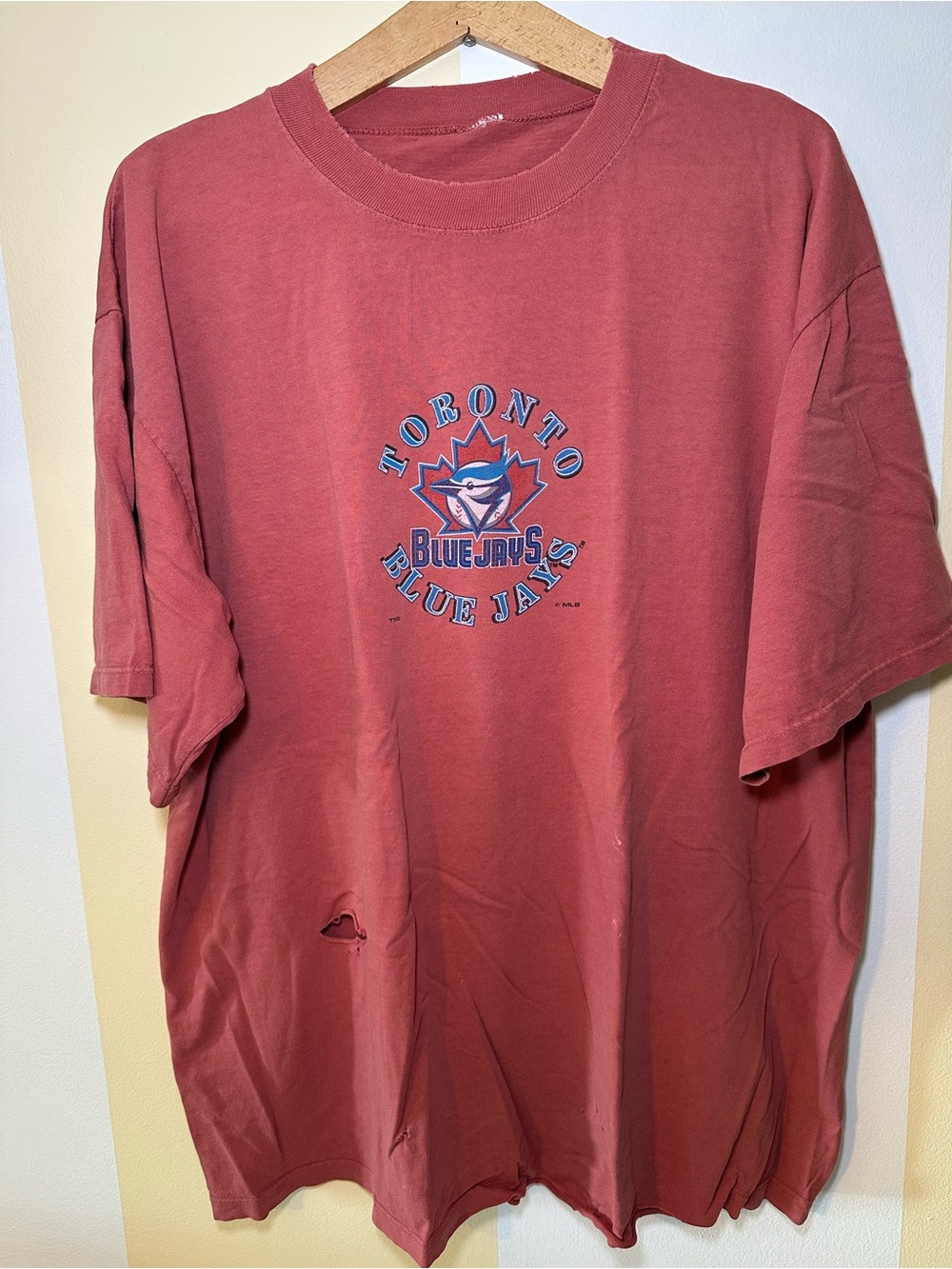 Vintage 90s Toronto Blue Jays Thrashed Shirt XXL